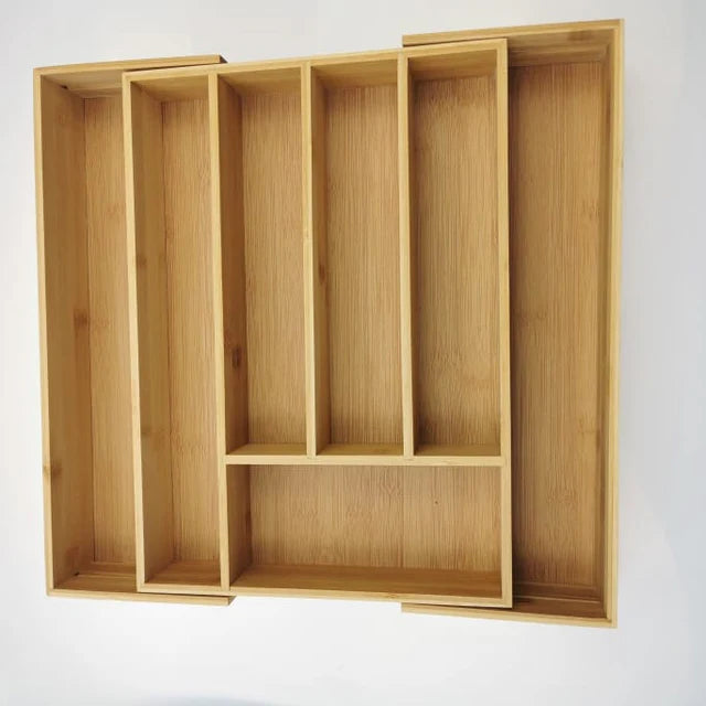 Multifunctional Bamboo Drawer Organizer – Naturally Organized