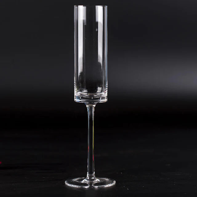 Long stemmed Crystal Champagne glass