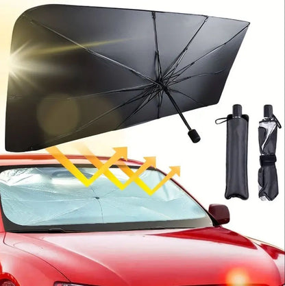 Car dashboard umbrella sunvisor windscreen cover