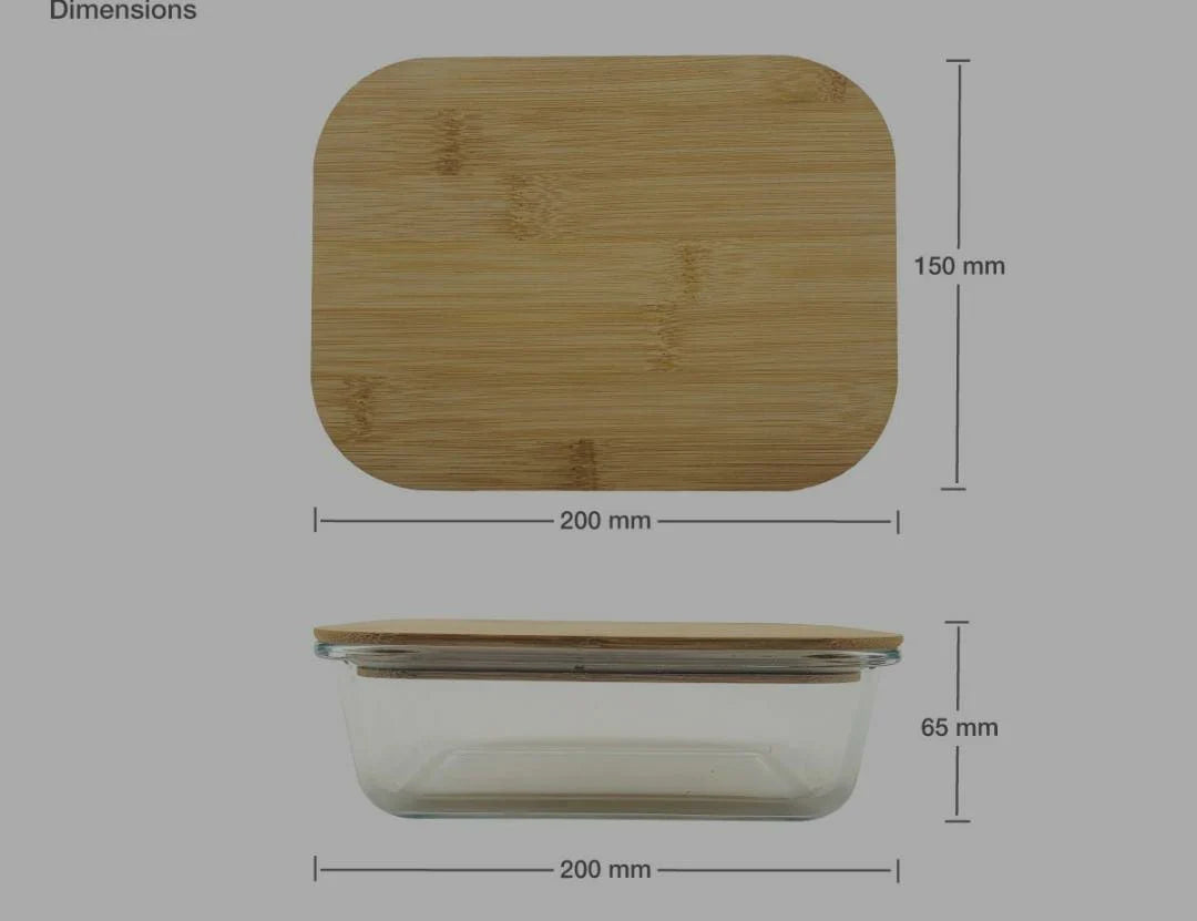 3in1  snack storage box set wooden top lid