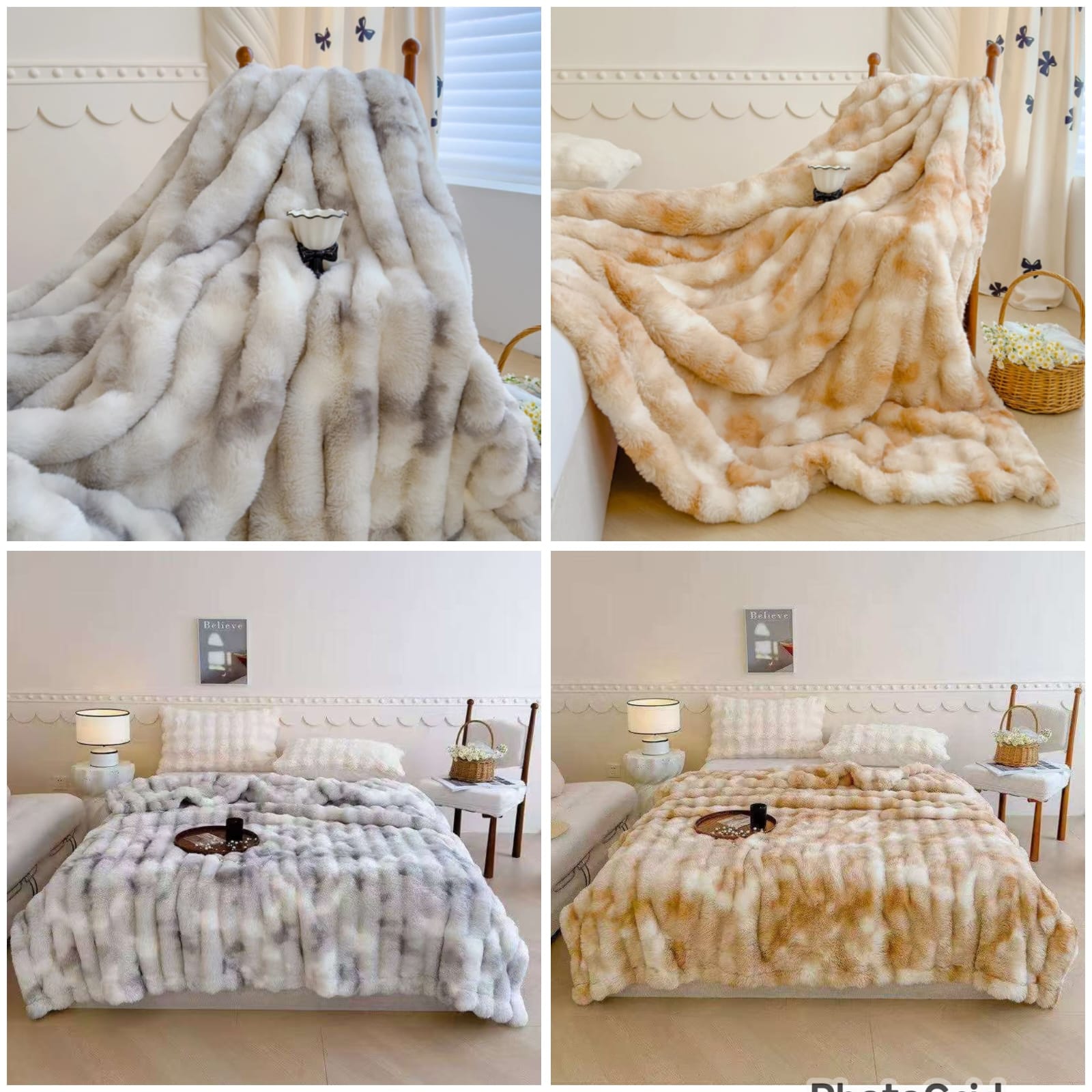 Soft Bubble Winter Throw Blanket  |Cozy Elegance for Cold Days