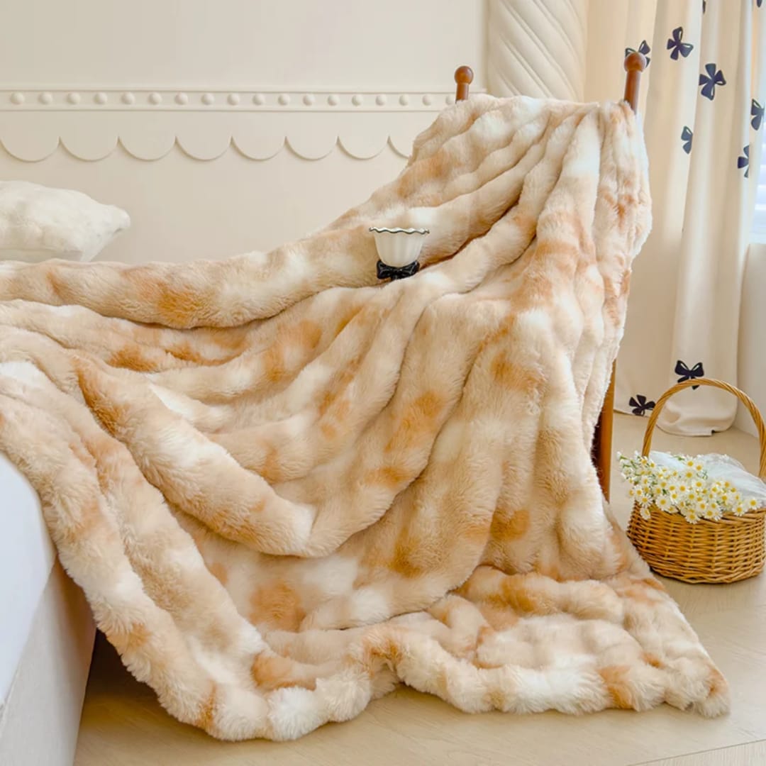 Soft Bubble Winter Throw Blanket  |Cozy Elegance for Cold Days