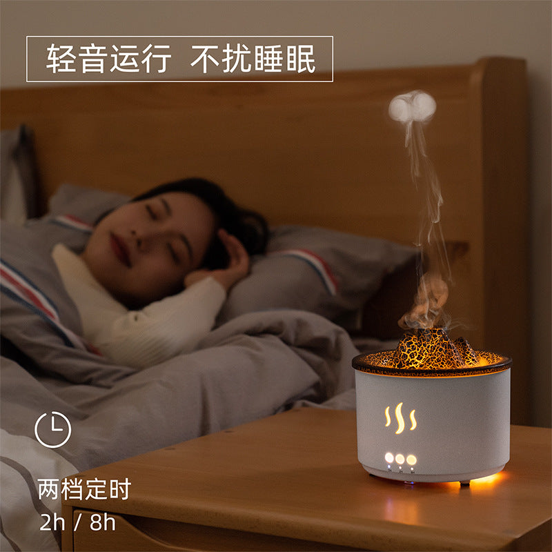 Volcano Aromatherapy Diffuser Humidifier 560ml Water Tank Two Speed Timing & Remote Control