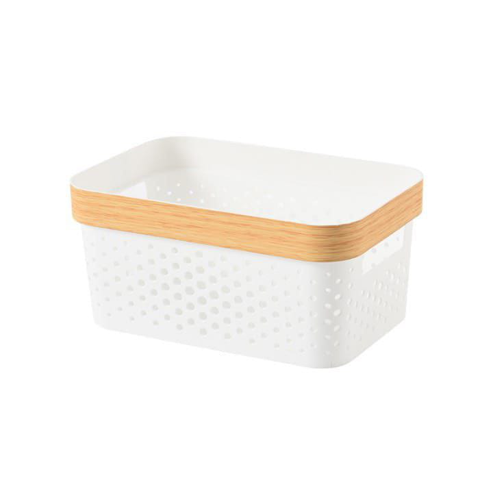 3pcs Nordic Multipurpose Storage Baskets with Goldish Lining.