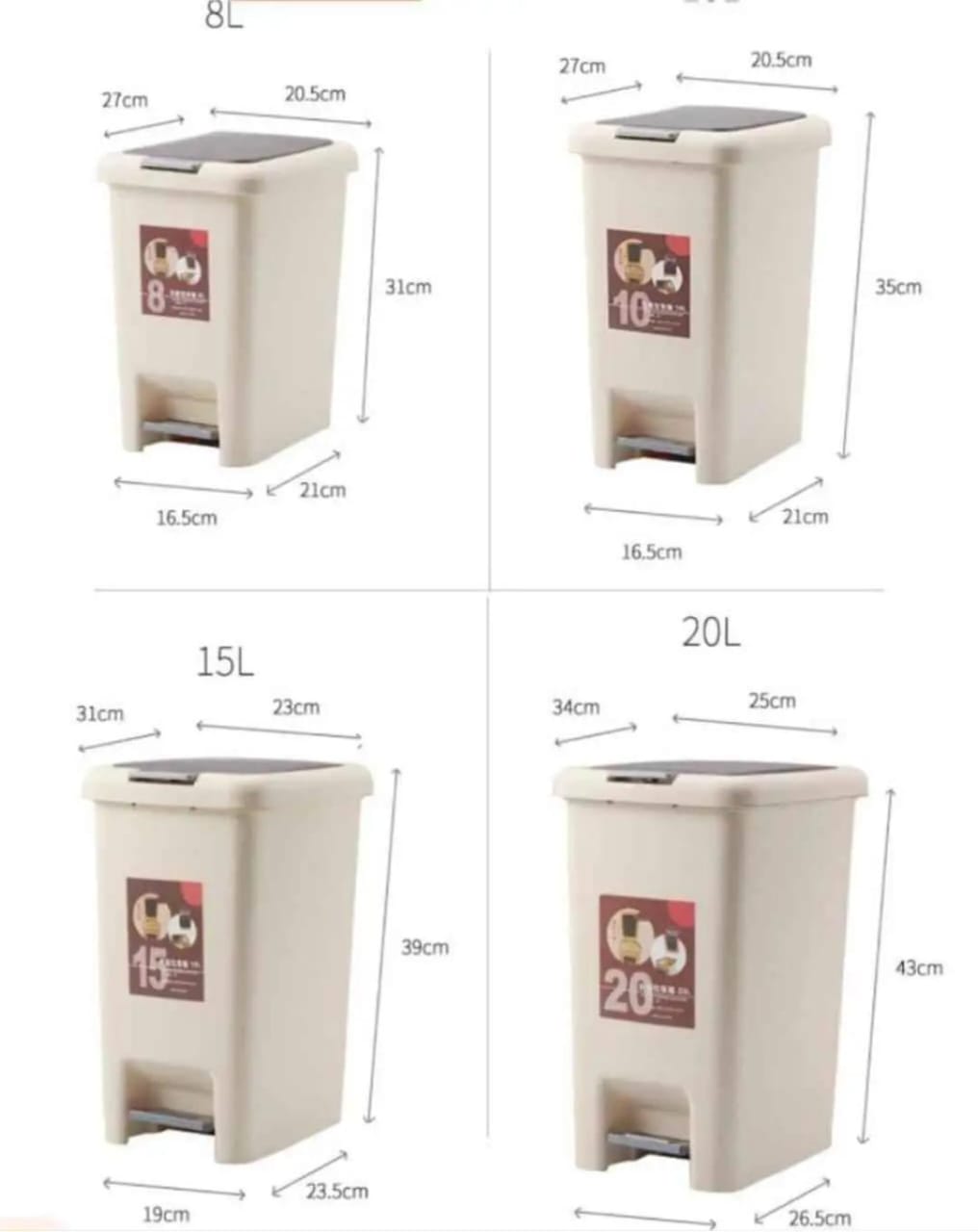 Quality Pedal/Push Dustbins – Clean Design for a Cleaner Space