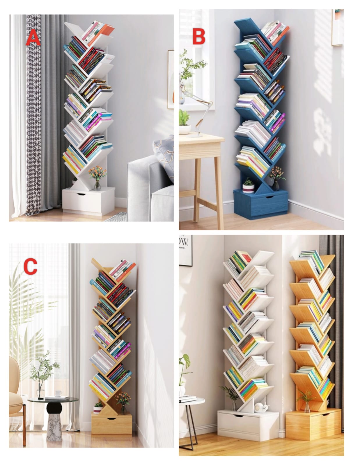 Tree Bookshelf – Stylish, Space-Saving Book Organizer