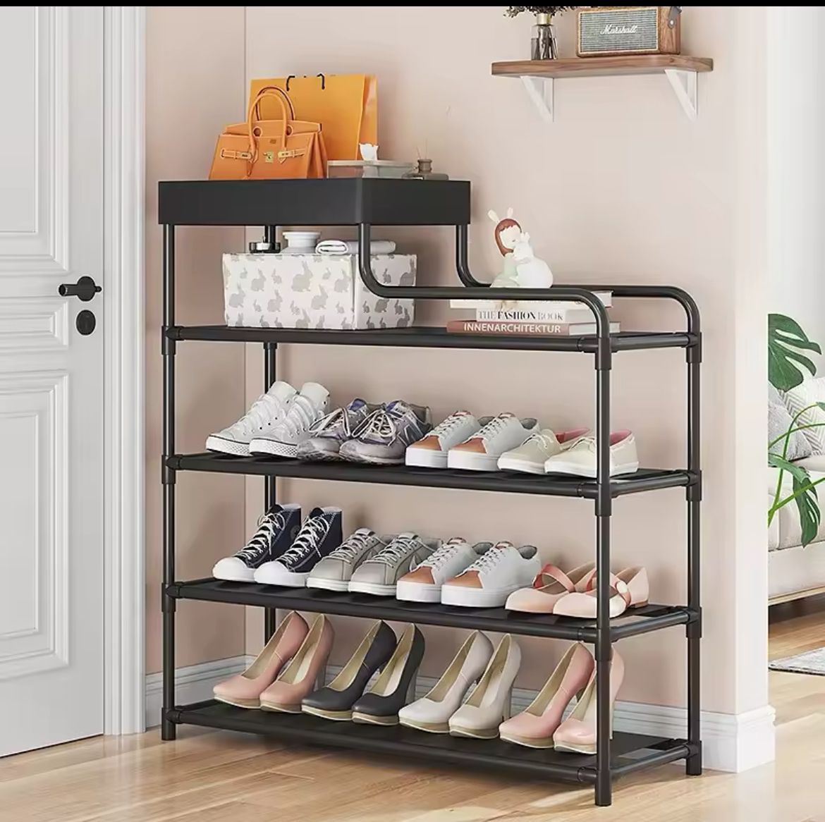 Simple Entryway Shoe Rack – Minimalist & Functional