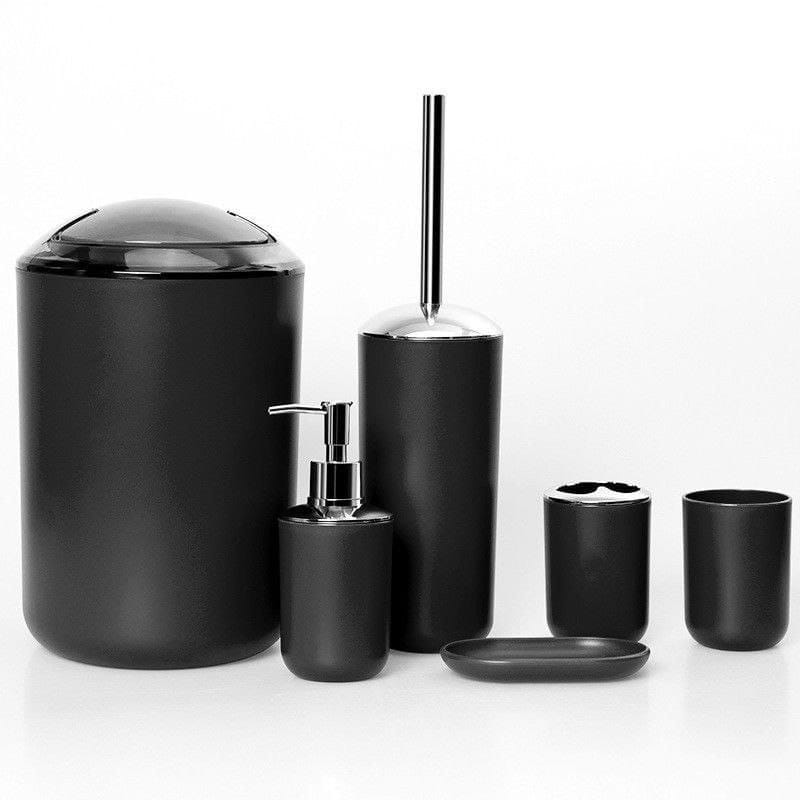 6pcs Elegant Bathroom Accessories Set – Functional Style for Every Bathroom