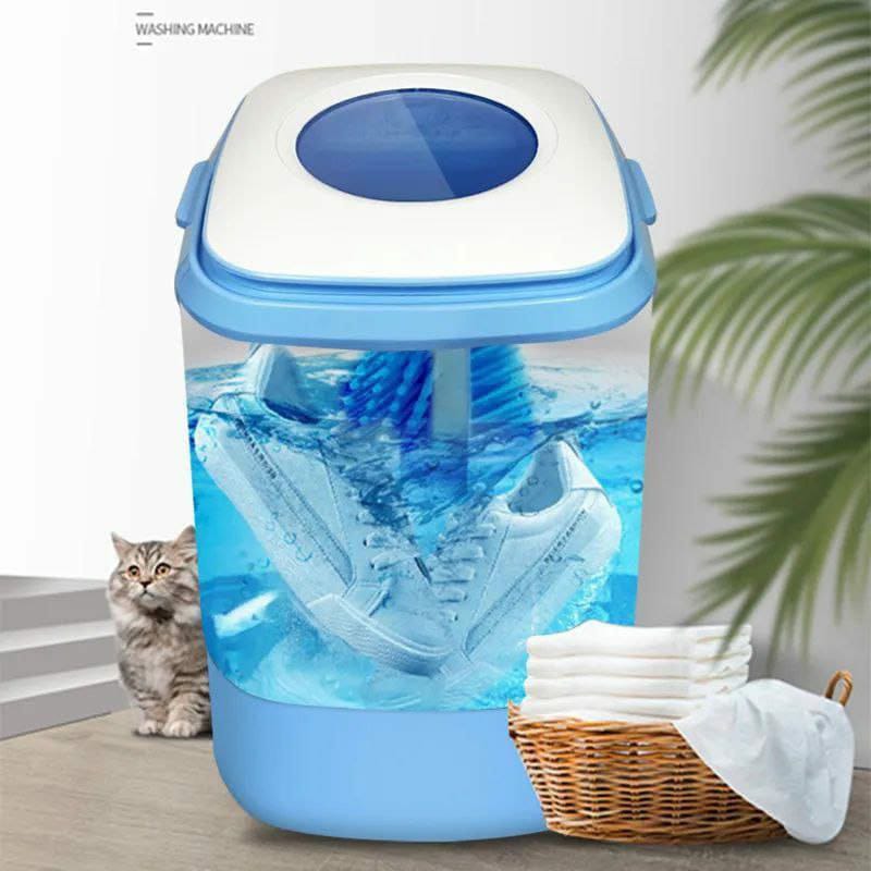 Mini Washing Machine with Shoe Brush – Dual-Purpose Cleaning Made Easy | Size: 380 × 400 × 530 mm | Voltage: 220V