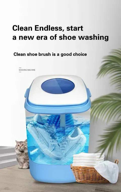 Mini Washing Machine with Shoe Brush – Dual-Purpose Cleaning Made Easy | Size: 380 × 400 × 530 mm | Voltage: 220V