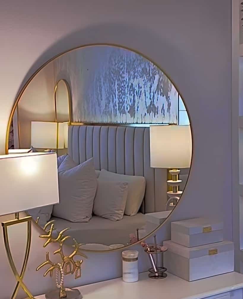 Contemporary Round Mirror – 90cm