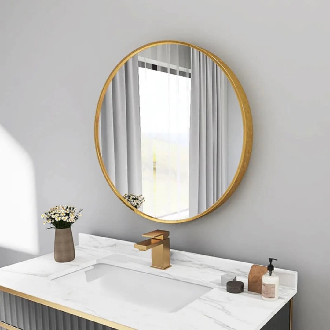 Contemporary Round Mirror – 90cm
