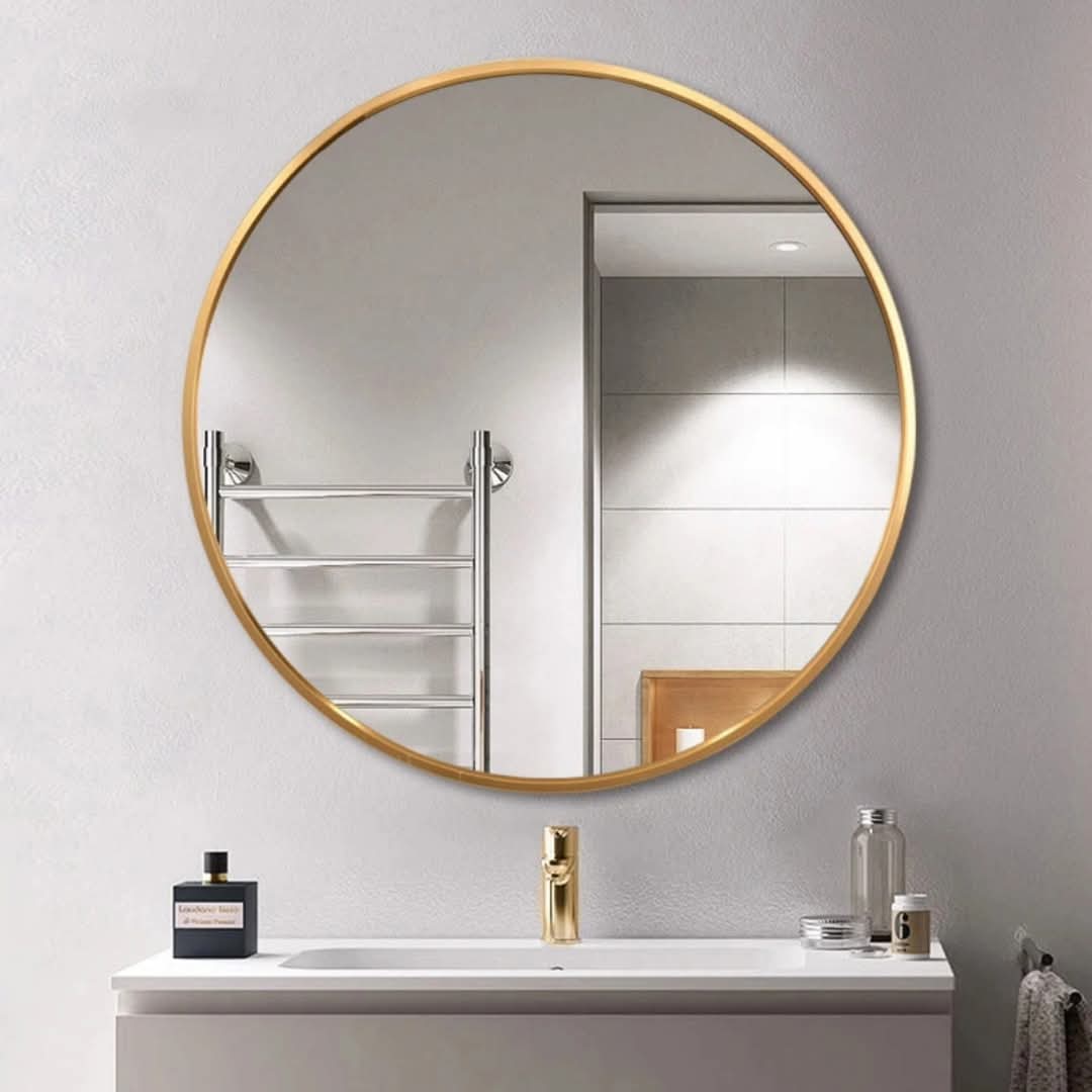 Contemporary Round Mirror – 90cm