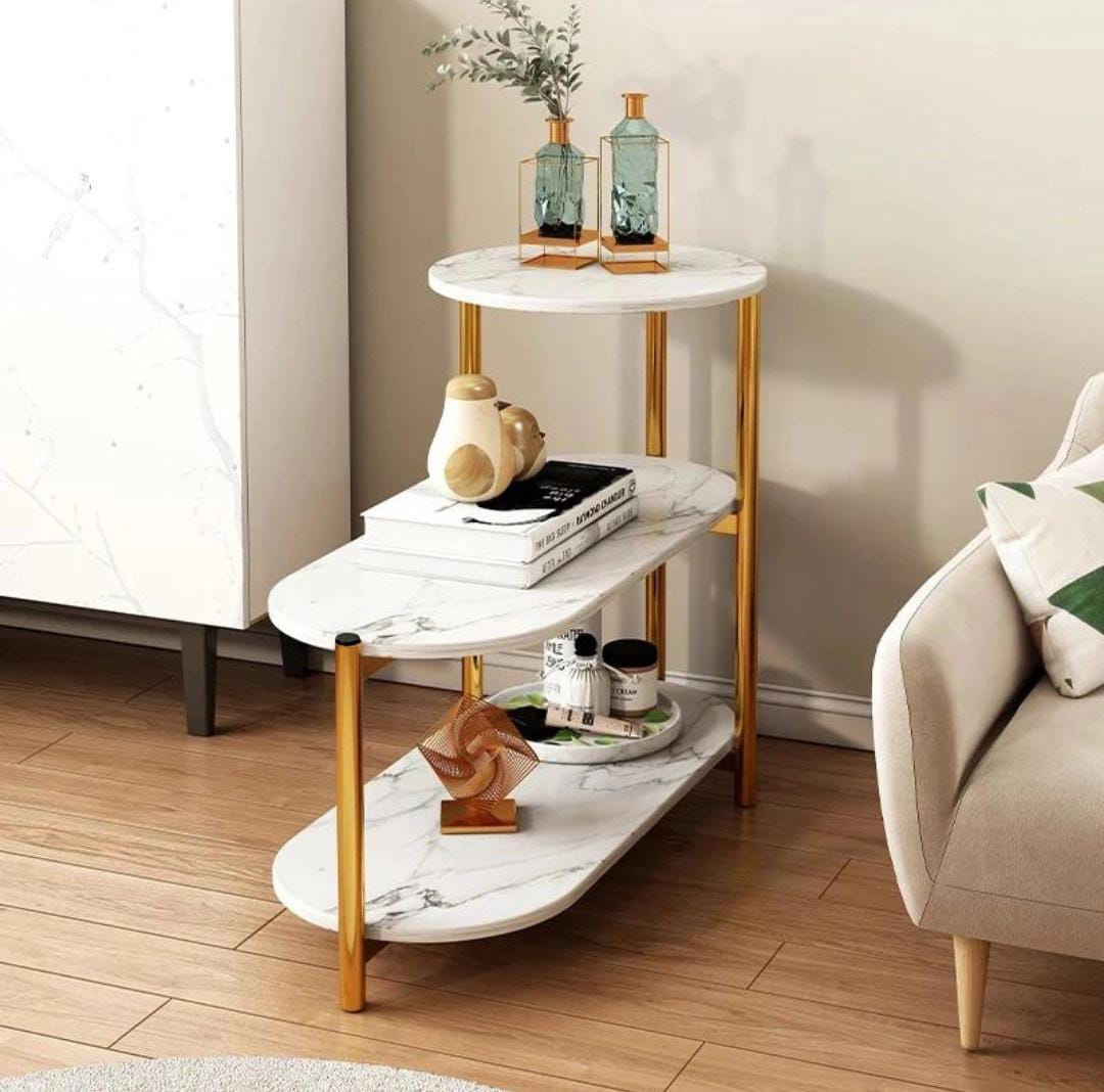 Triple Layer Multi-Purpose Organizer Side Table