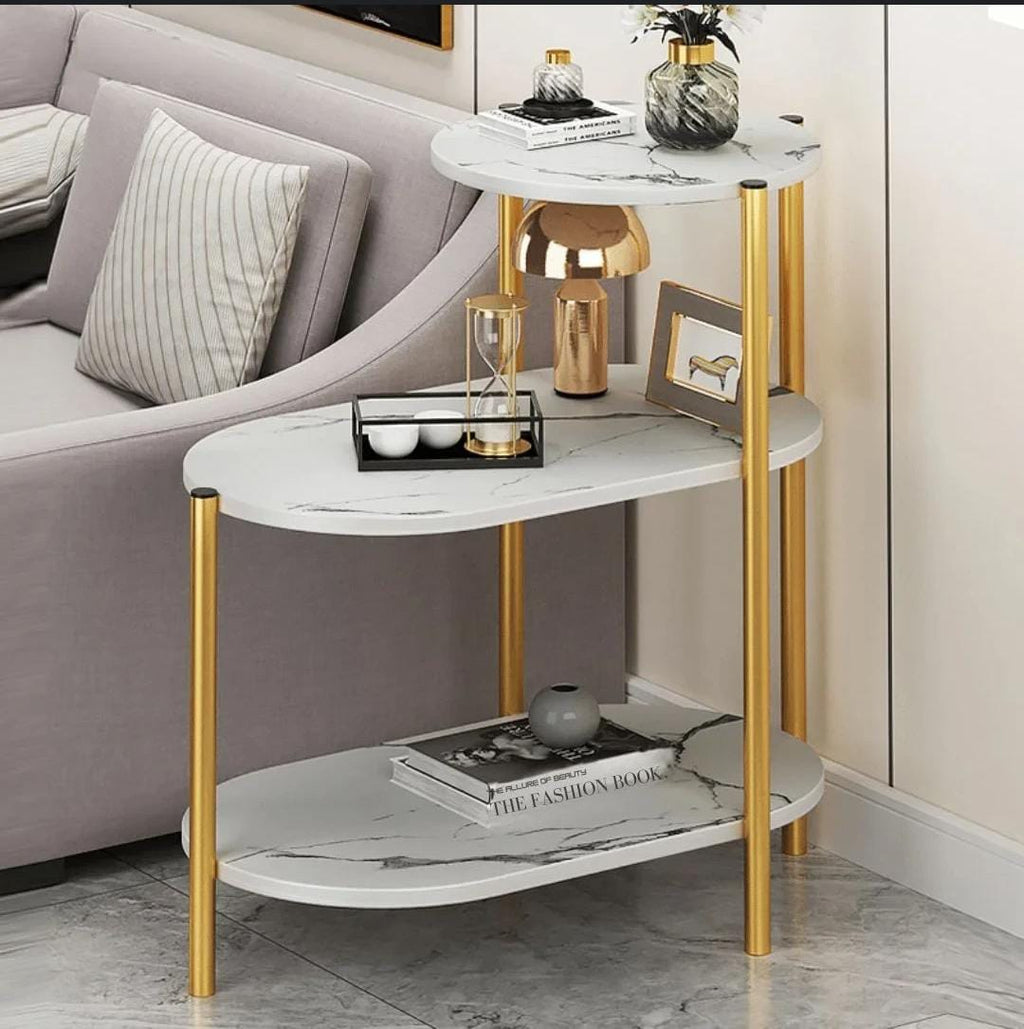 Triple Layer Multi-Purpose Organizer Side Table