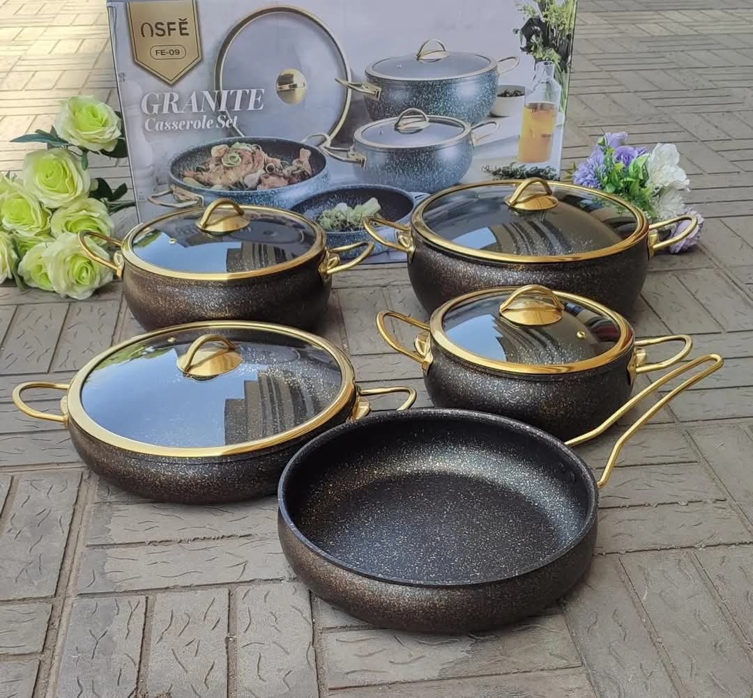 9PCS Granite Coating Kitchen Cookware Set