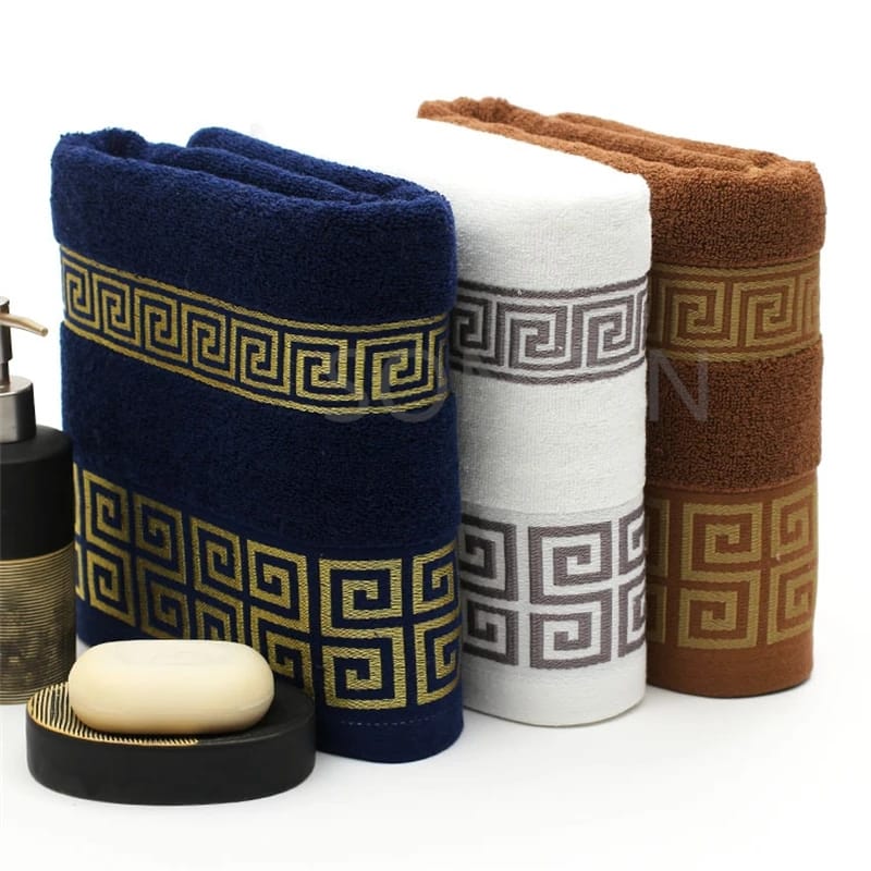 3Pc Cotton Bath Towels Set 100% High Quality Cotton Soft Absorbent & Durable