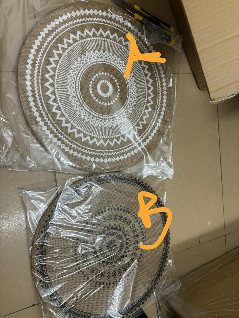 6Pcs Boho Style Jute Table Placemats