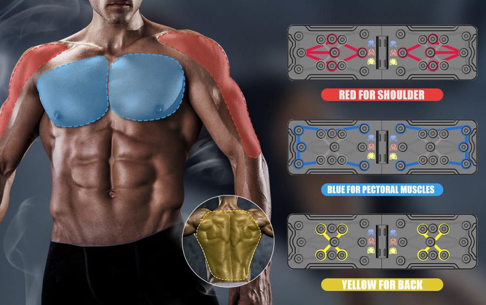 Portable Multifunctional Push-Up Board – Total Upper Body Training