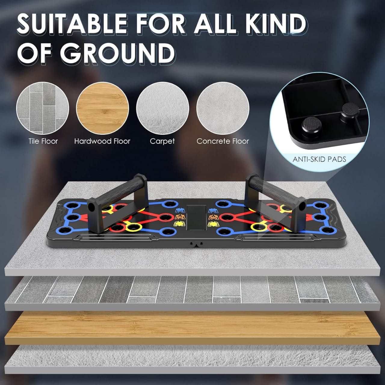 Portable Multifunctional Push-Up Board – Total Upper Body Training