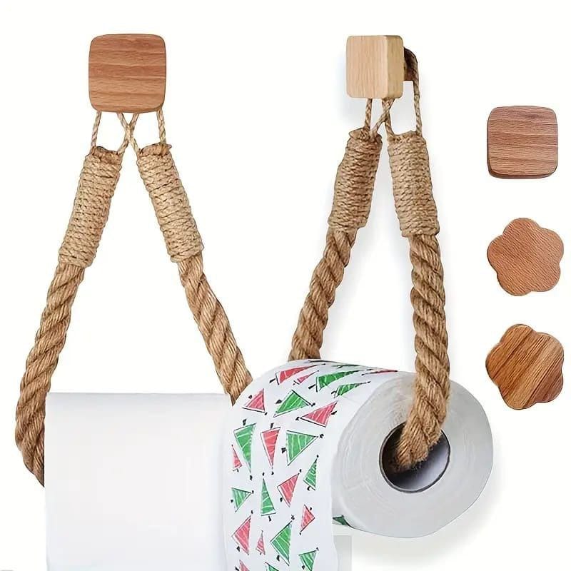 Artistic & Creative Hemp Rope Tissue / Hand Towel Holder