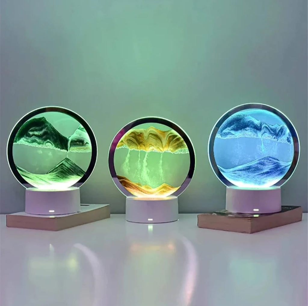 LED Moving Sand Lamp – Quicksand Hourglass
