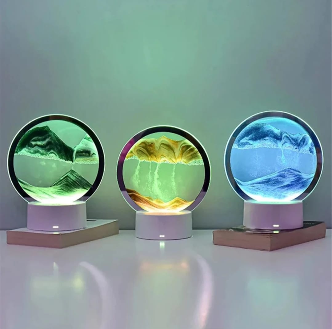 LED Moving Sand Lamp – Quicksand Hourglass