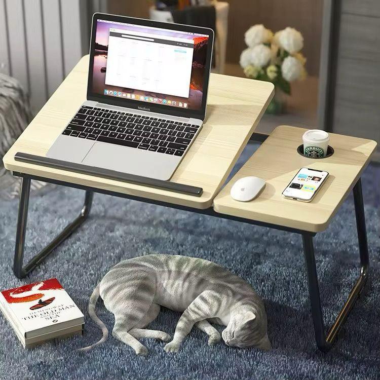 Adjustable Tilting Laptop Folding Table Stand Desk with Foldable Legs: