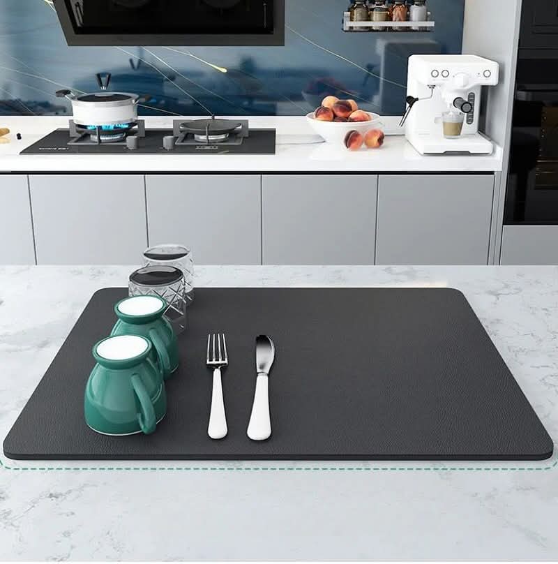 Super absorbent Nonslip Drain  dish drying  mat