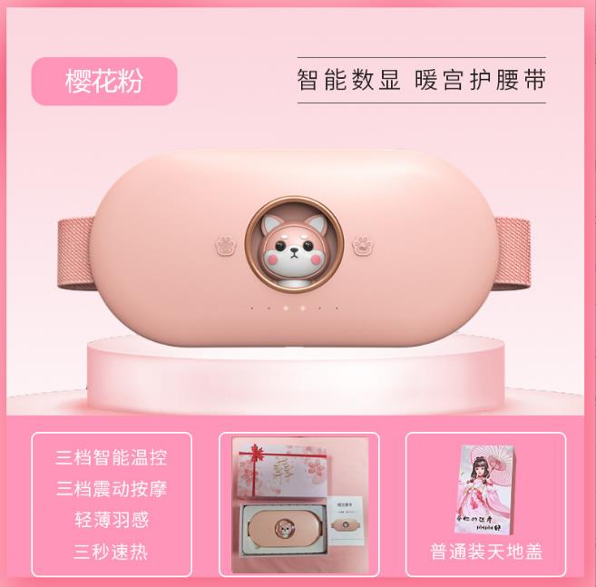 Menstrual Pain Reliever with Adjustable Heat & Massage Modes