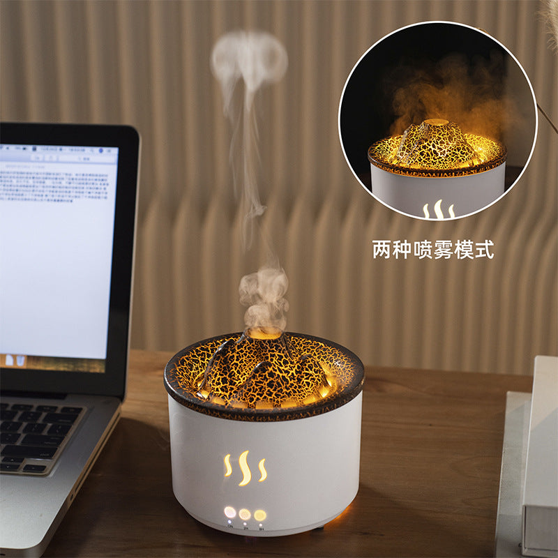 Volcano Aromatherapy Diffuser Humidifier 560ml Water Tank Two Speed Timing & Remote Control