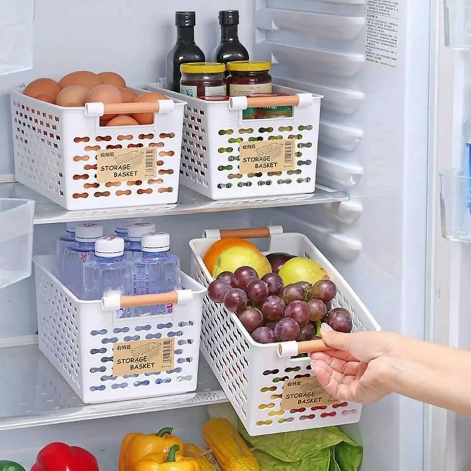 Multipurpose Storage Baskets/Available Colors: White | Black Size: 30 x 12 x 15 cm
