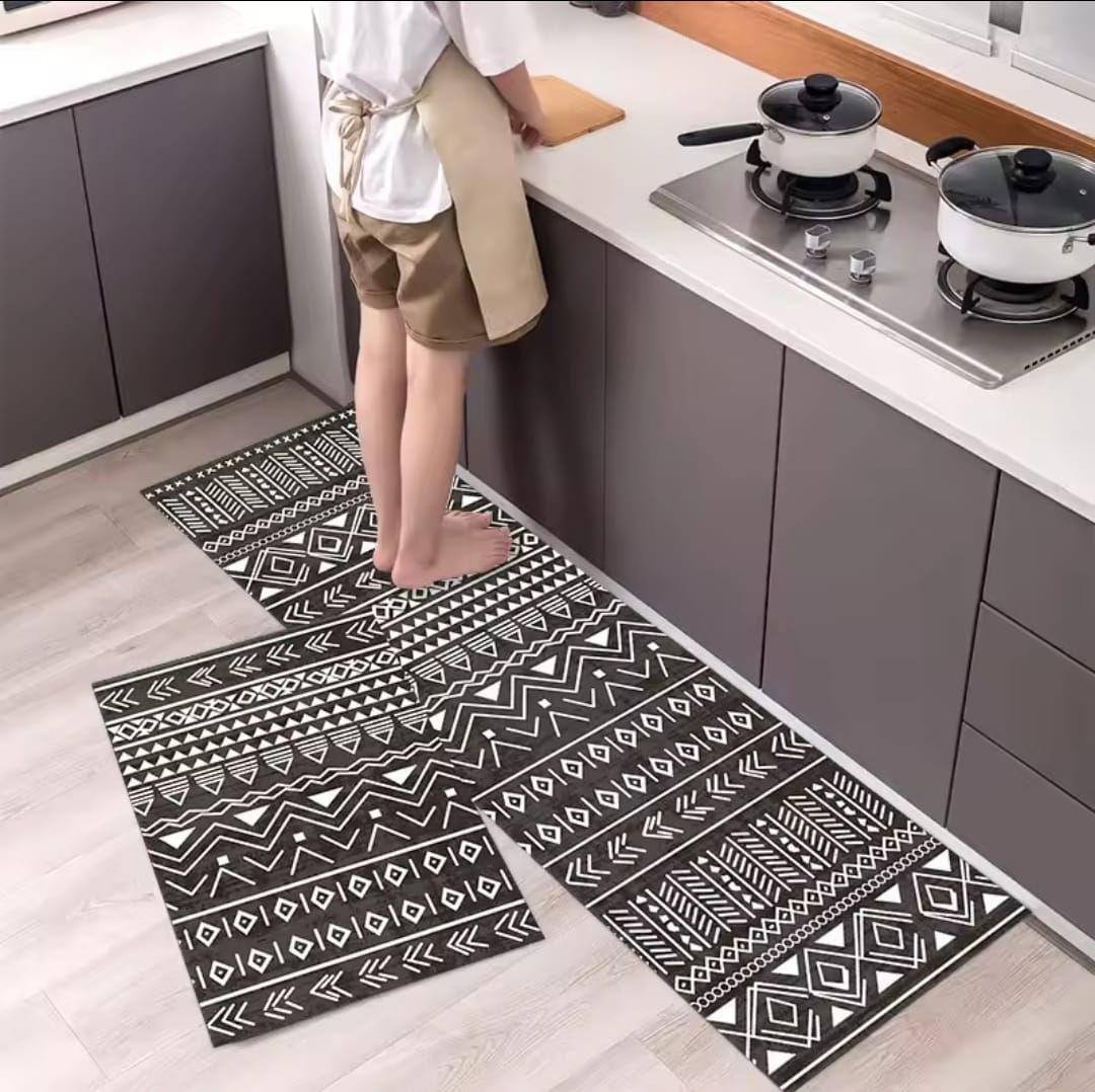 2pc Kitchen Anti-slip Mats |Practical Comfort for Your Kitchen.