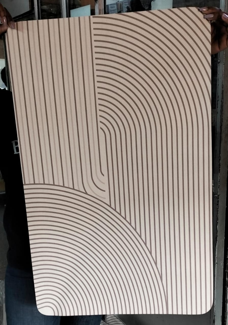 Geometric Pattern Door/Bath Mat – Large Size 50×80 cm
