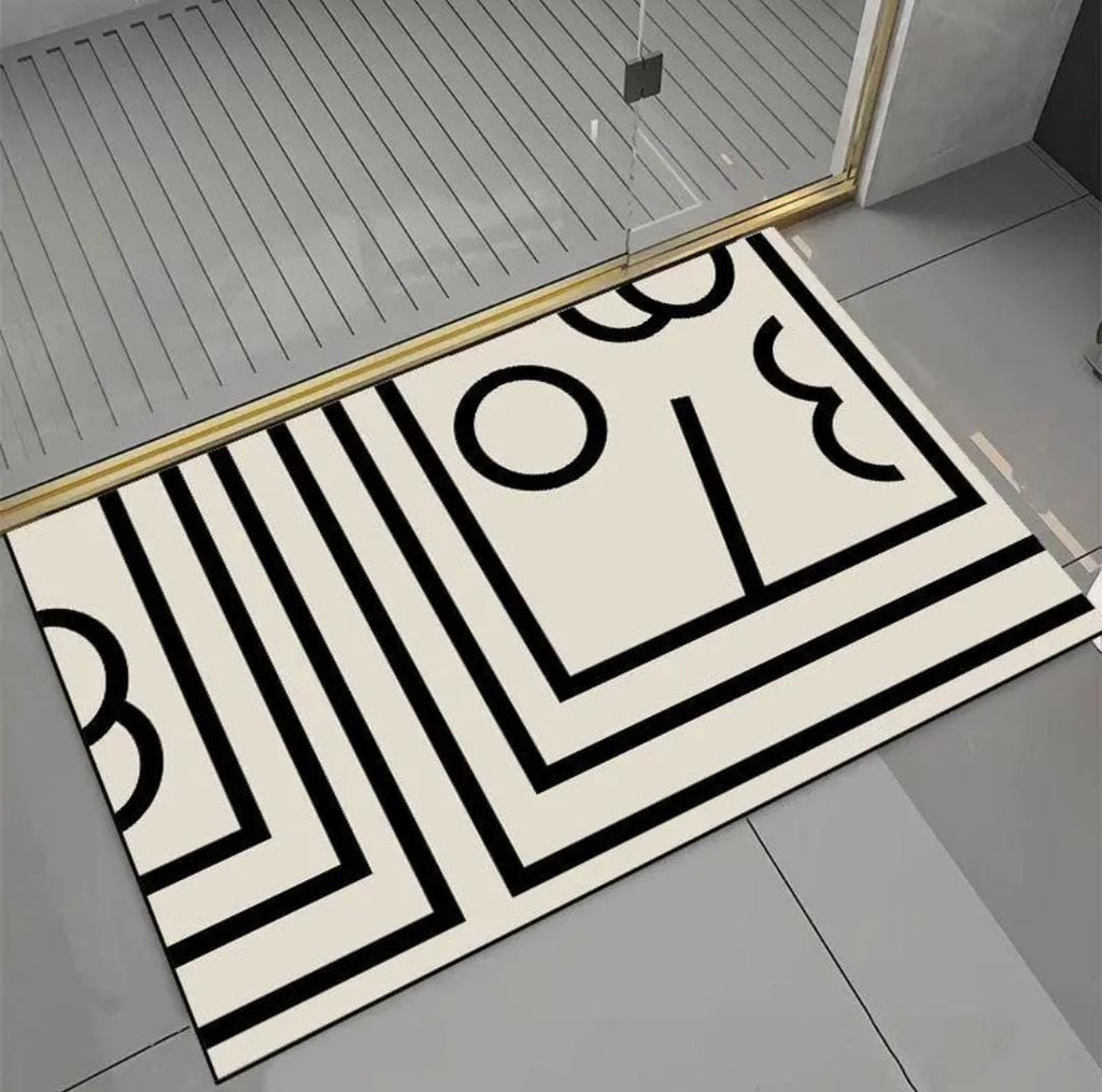Geometric Pattern Door/Bath Mat – Large Size 50×80 cm