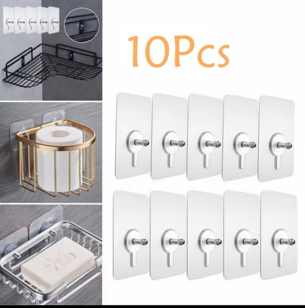10pc Screw stickers Wall hooks gha