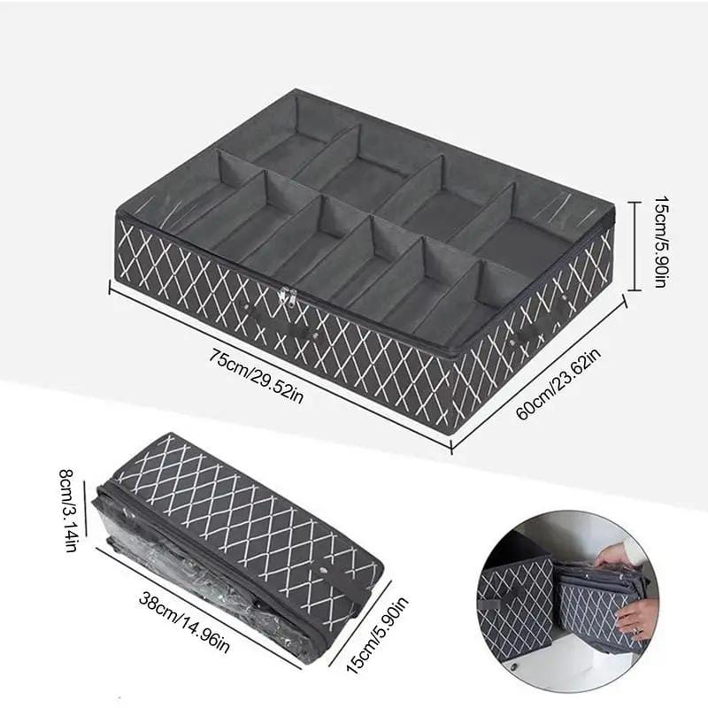 Under the Bed Shoe Storage Bag Space Saving Organizer