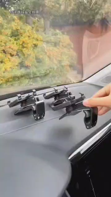 Rotating Car Phone Holder- Multifunctional Dashboard Mobile Bracket.