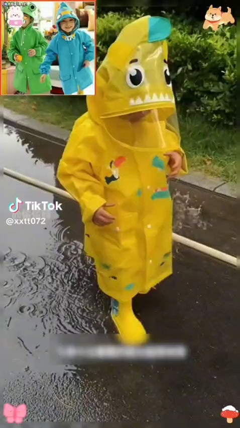 Durable Lightweight EVA Raincoat for Kids